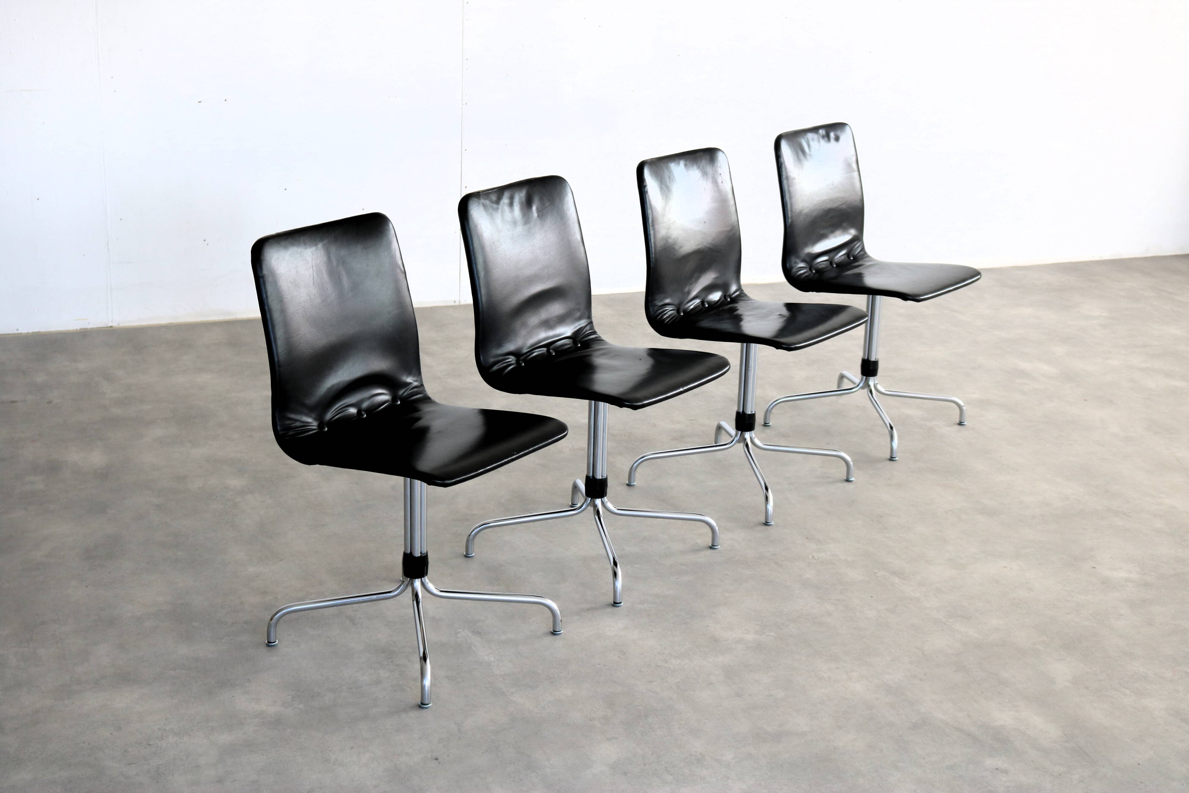 Chaises de salle à manger vintage années 1970 | Brabantia