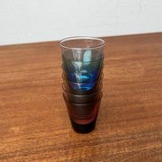 Coloured Shot Glasses German Mid-Century, 1960s, Set of 6