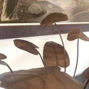 Sculptural metal lamp, 1960s/70s