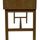 Buffet bas compact vintage en chêne, style années 70.