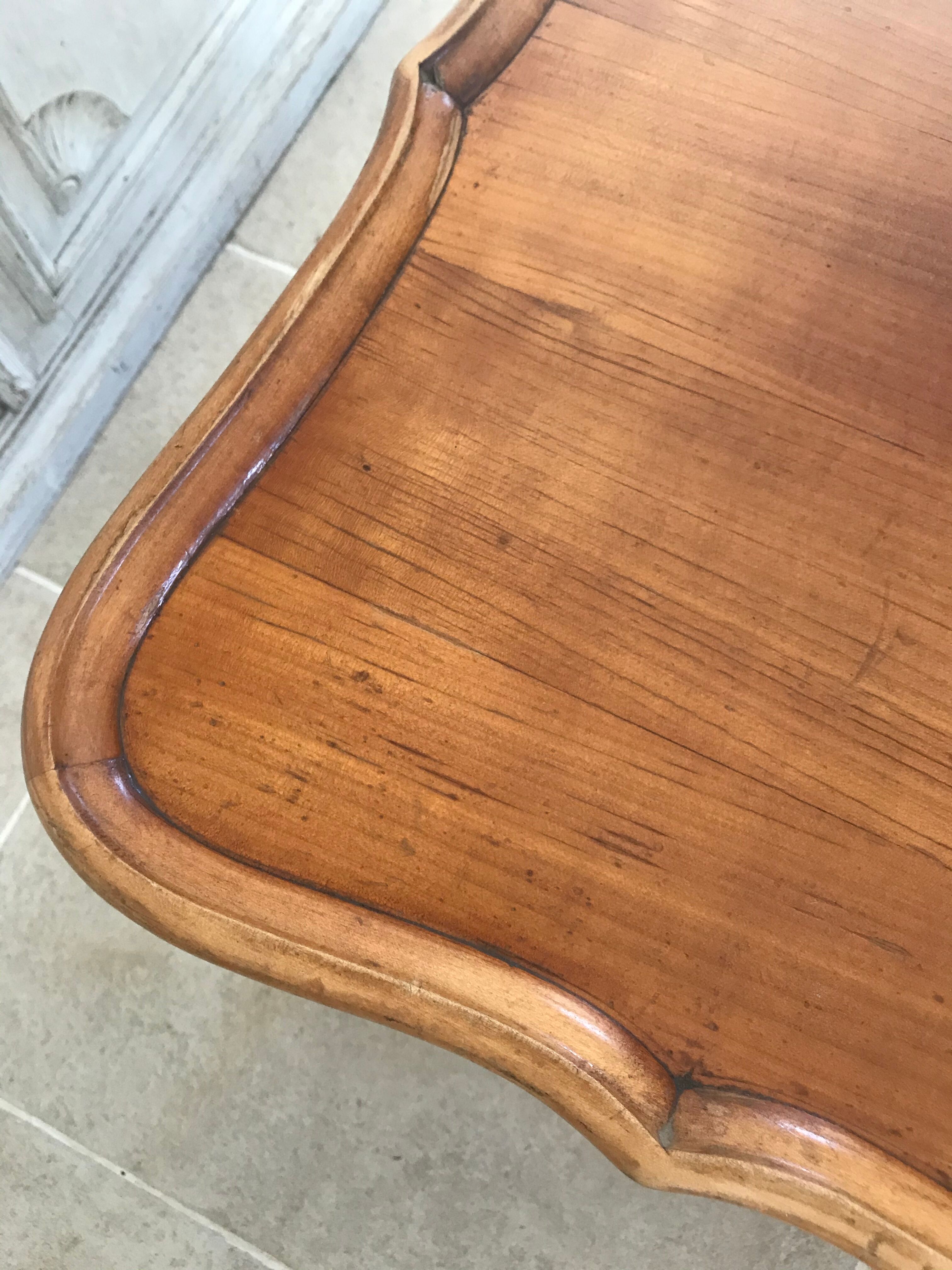 Louis X-style wooden coffee table