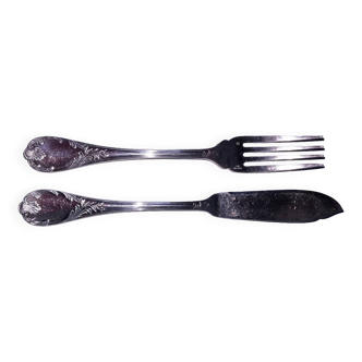 12 Christofle Marly fish cutlery