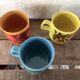Lot de 3 Mugs Staffordshire Potteries Ltd. - Style Vintage des Années 70