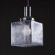 Art Deco Dappled Glass Cuboid Pendant, 1960s