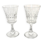 2 verres à vin Baccarat modèle Navarre