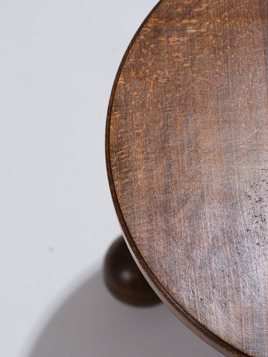 Art deco oak pedestal table, charles dudouyt, 1930s