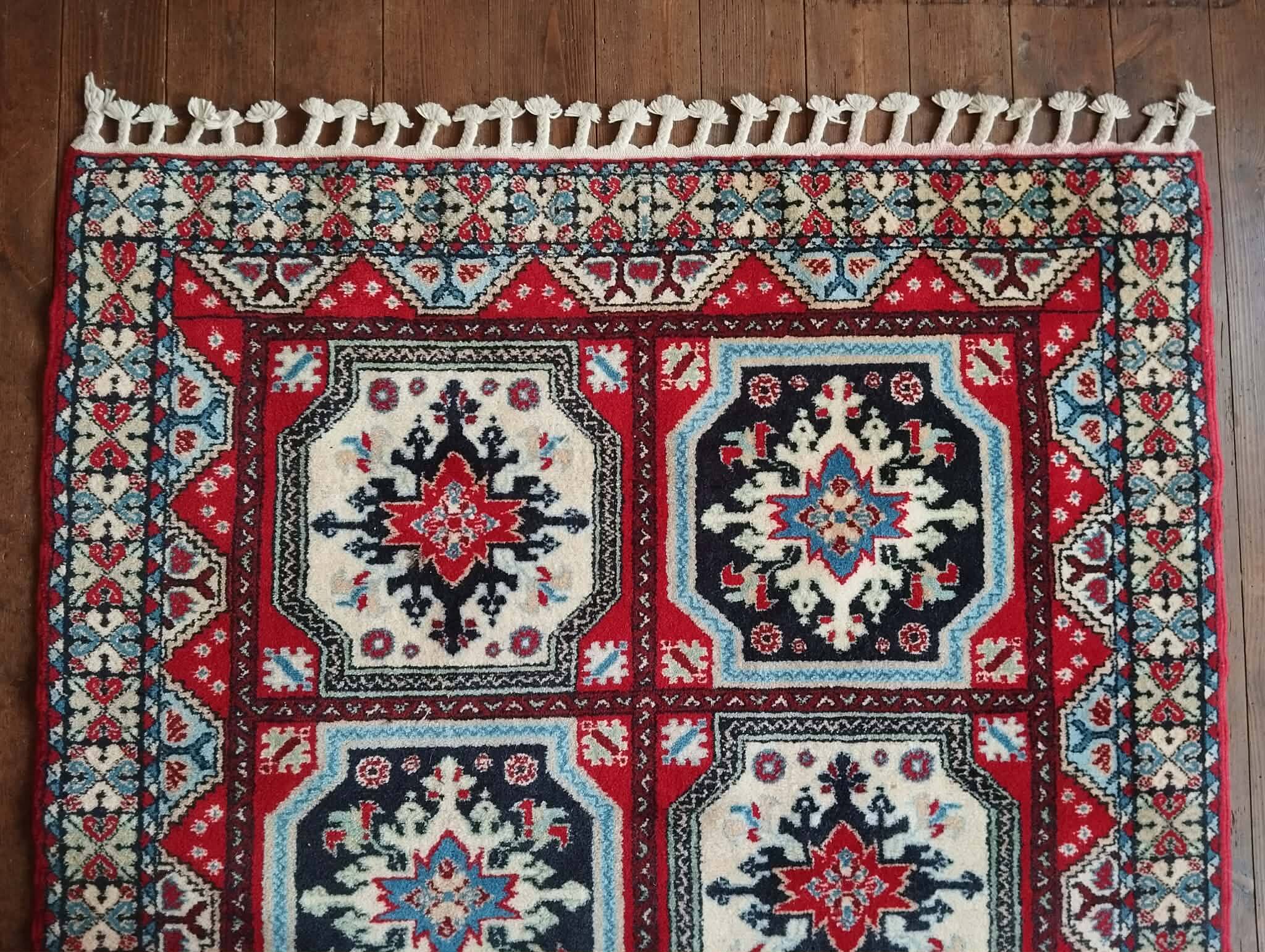 Handmade Berber Carpet Fes 207x124cm