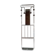 Art deco vestiary coat rack with umbrella holder