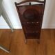 Antique English mahogany cake stand.