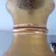 Ceiling lamp chandelier glass and brass