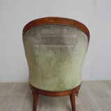 Louis XV/Louis XVI mahogany style chair
