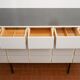 Furniture metier island lacquered 20x drawers, 1950s