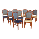 9 merisier solid wood style high chairs variegated