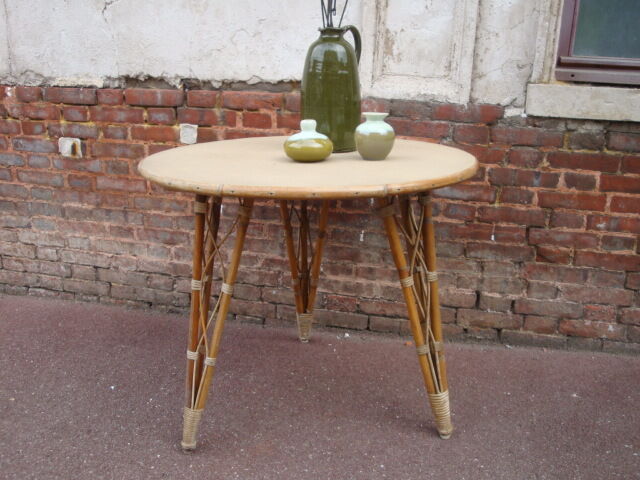 Table round rattan
