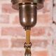 Art Deco Dissociative Chandelier in Brass and Opaline Glass, Czech, 1920s