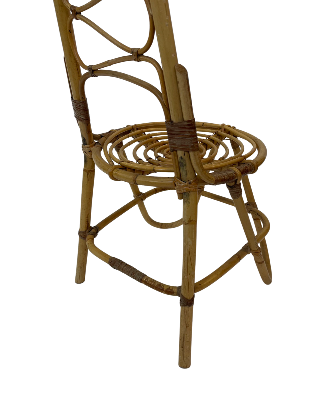 Chaise vintage en rotin Rohe Noordwolde