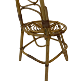 Chaise vintage en rotin Rohe Noordwolde