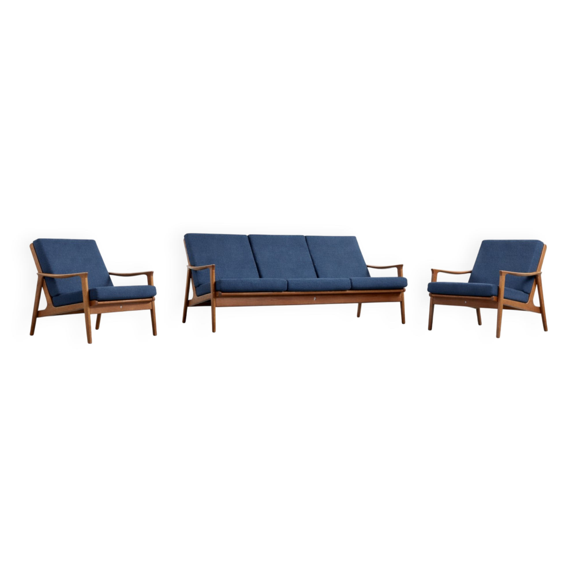 Vintage Mid-Century Australian Modern Teak Sofa & Armchairs by Parker Furniture