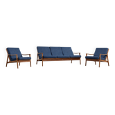 Vintage Mid-Century Australian Modern Teak Sofa & Armchairs by Parker Furniture