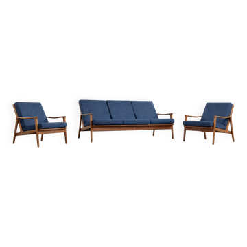 Vintage Mid-Century Australian Modern Teak Sofa & Armchairs by Parker Furniture