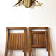Lot of 2 folding chairs