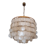 Chandelier with mother-of-pearl suspension