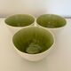 Set de 3 bols vert absinthe