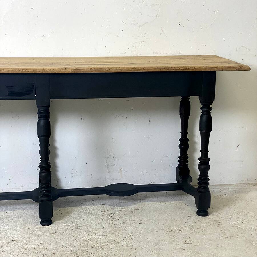 19th century solid oak console