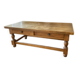 Solid oak coffee table