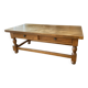 Solid oak coffee table