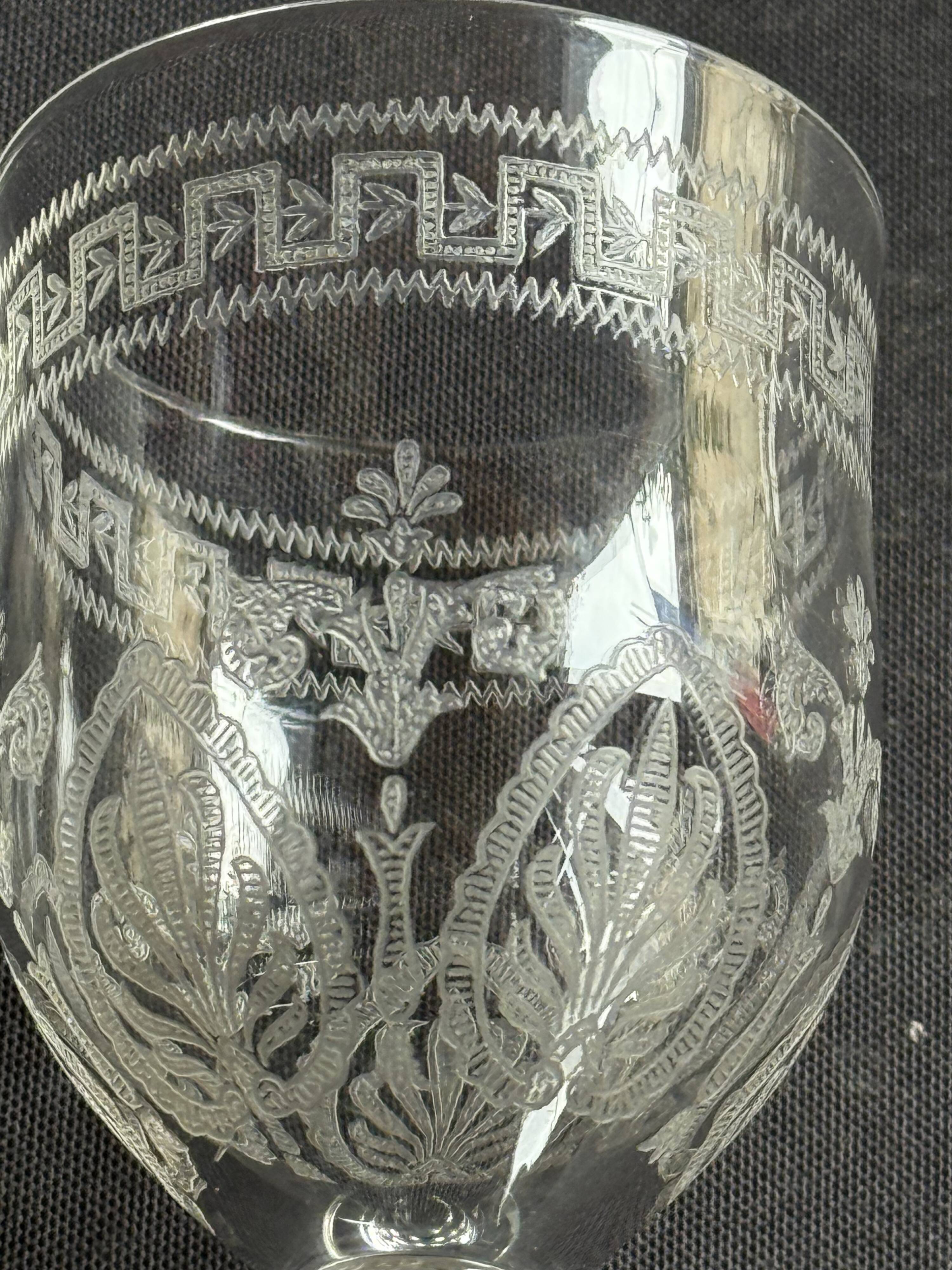 6 White wine glasses – Saint Louis Pasteur service