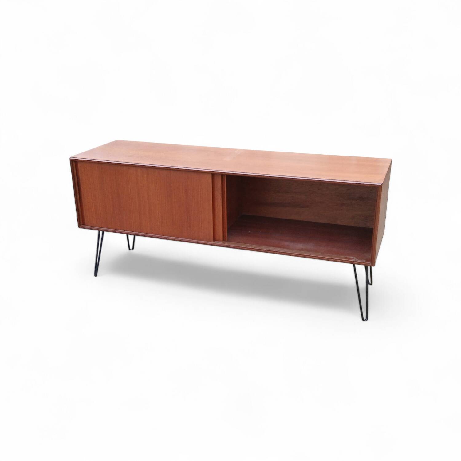 Vintage Low Teak Sideboard - G-Plan Style - Hairpin Legs