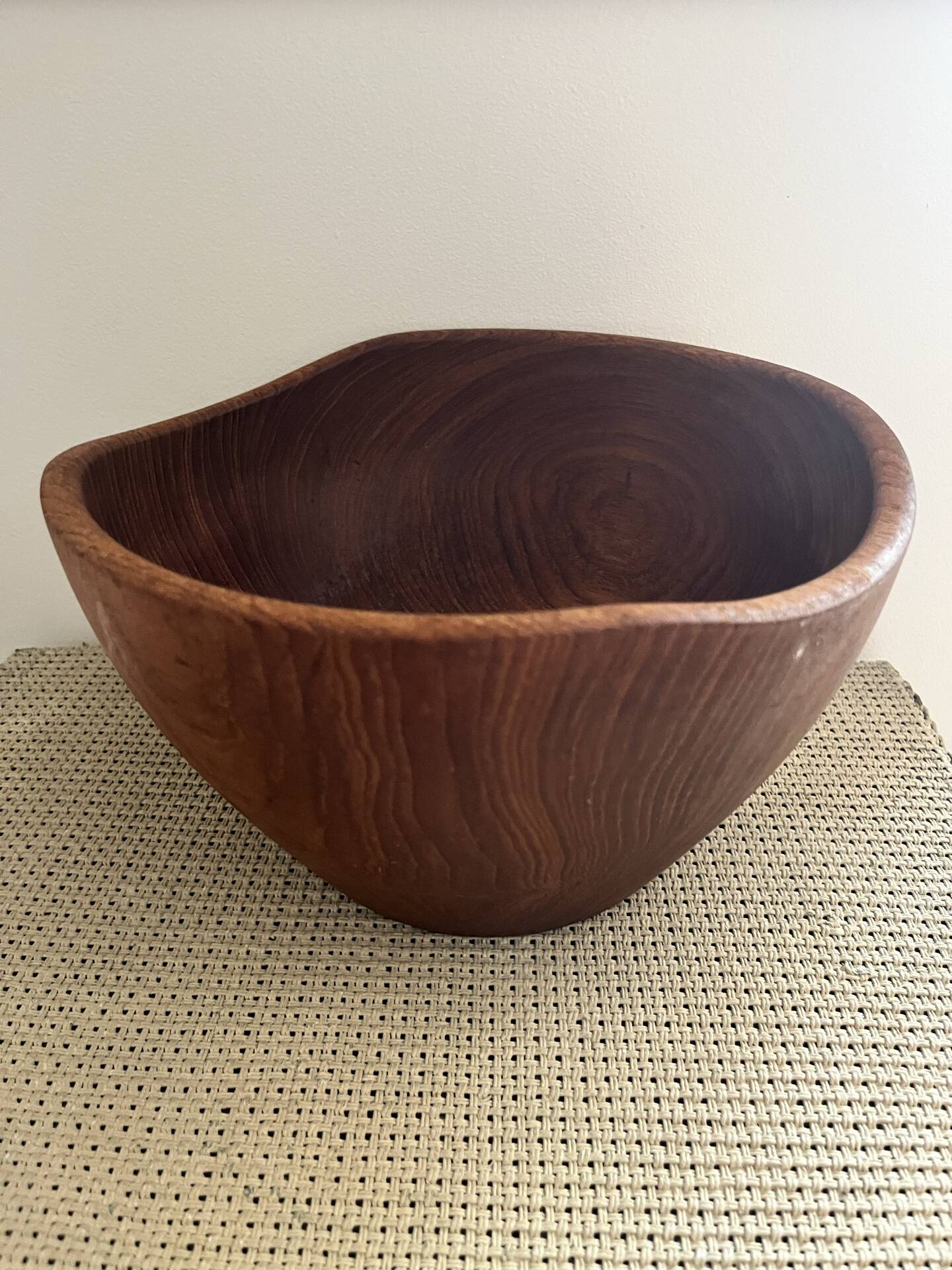 Wooden salad bowl