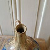 jug or carafe signed Gilbert Méténier enamelled stoneware