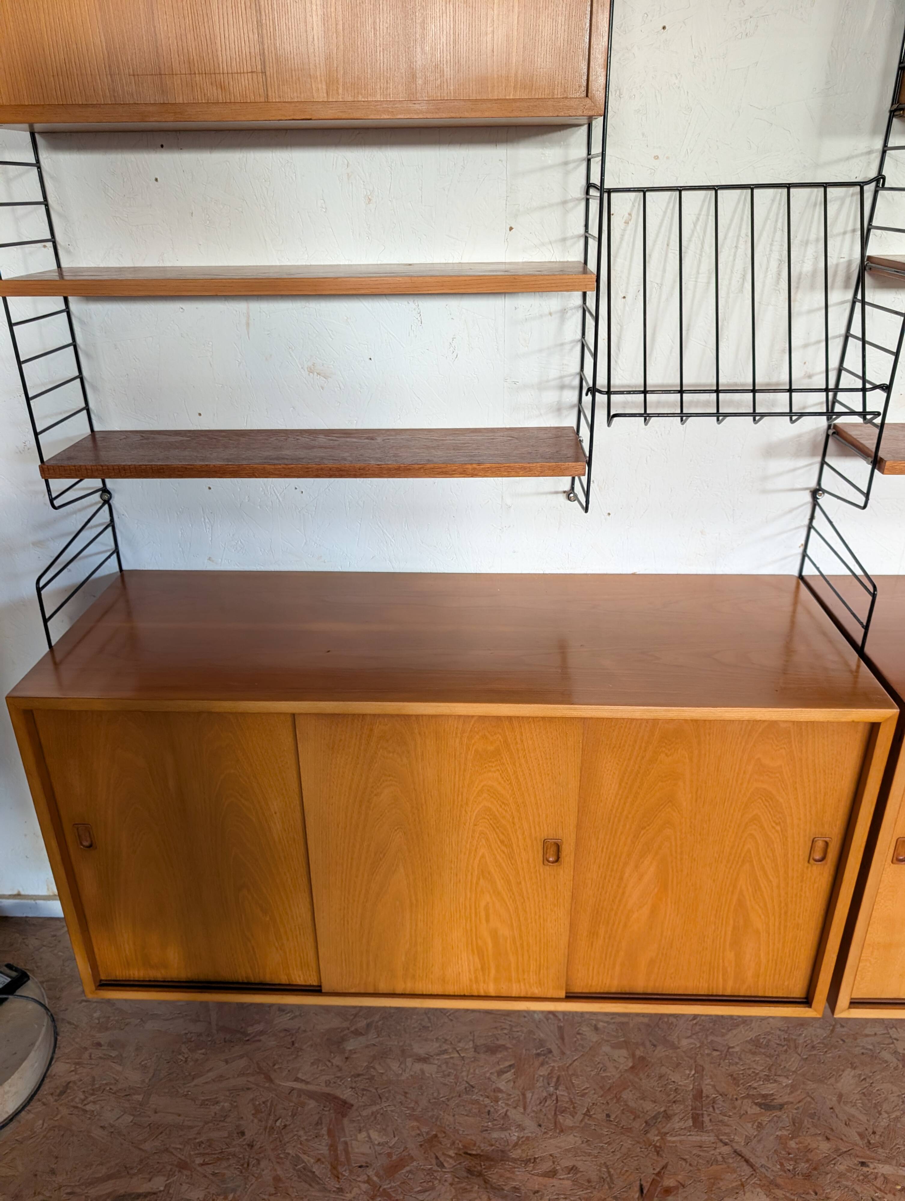 Original STRING wall unit by Nisse Strinning from the 1960s, Sweden.