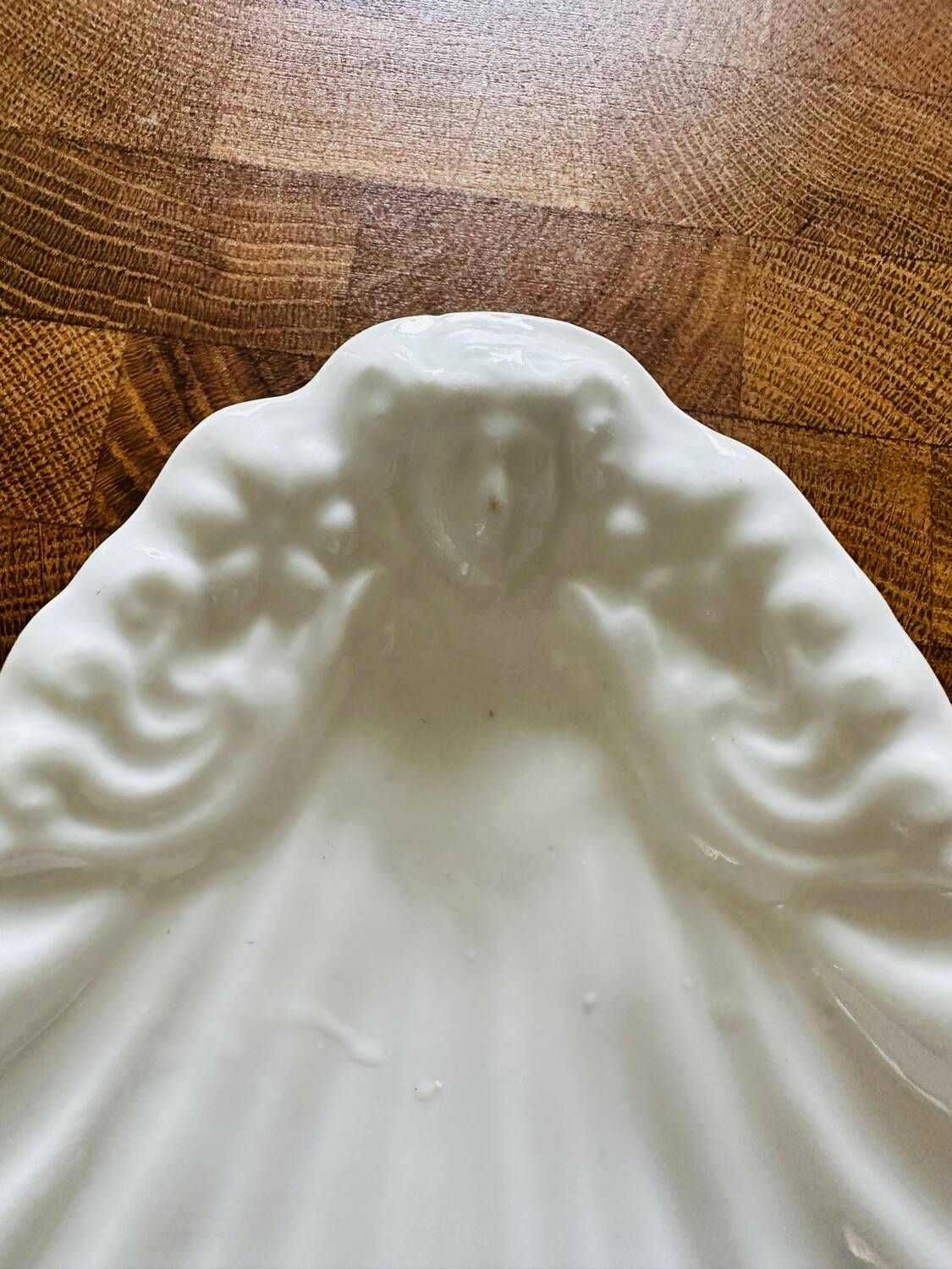 Old 19th century white dish