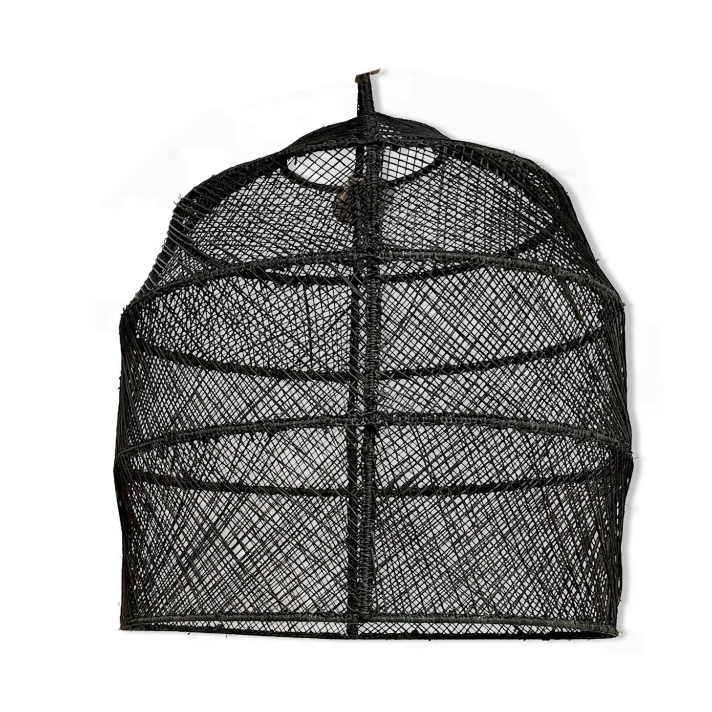 Black rafia lampshade