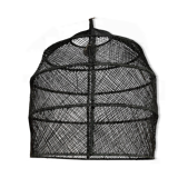 Black rafia lampshade