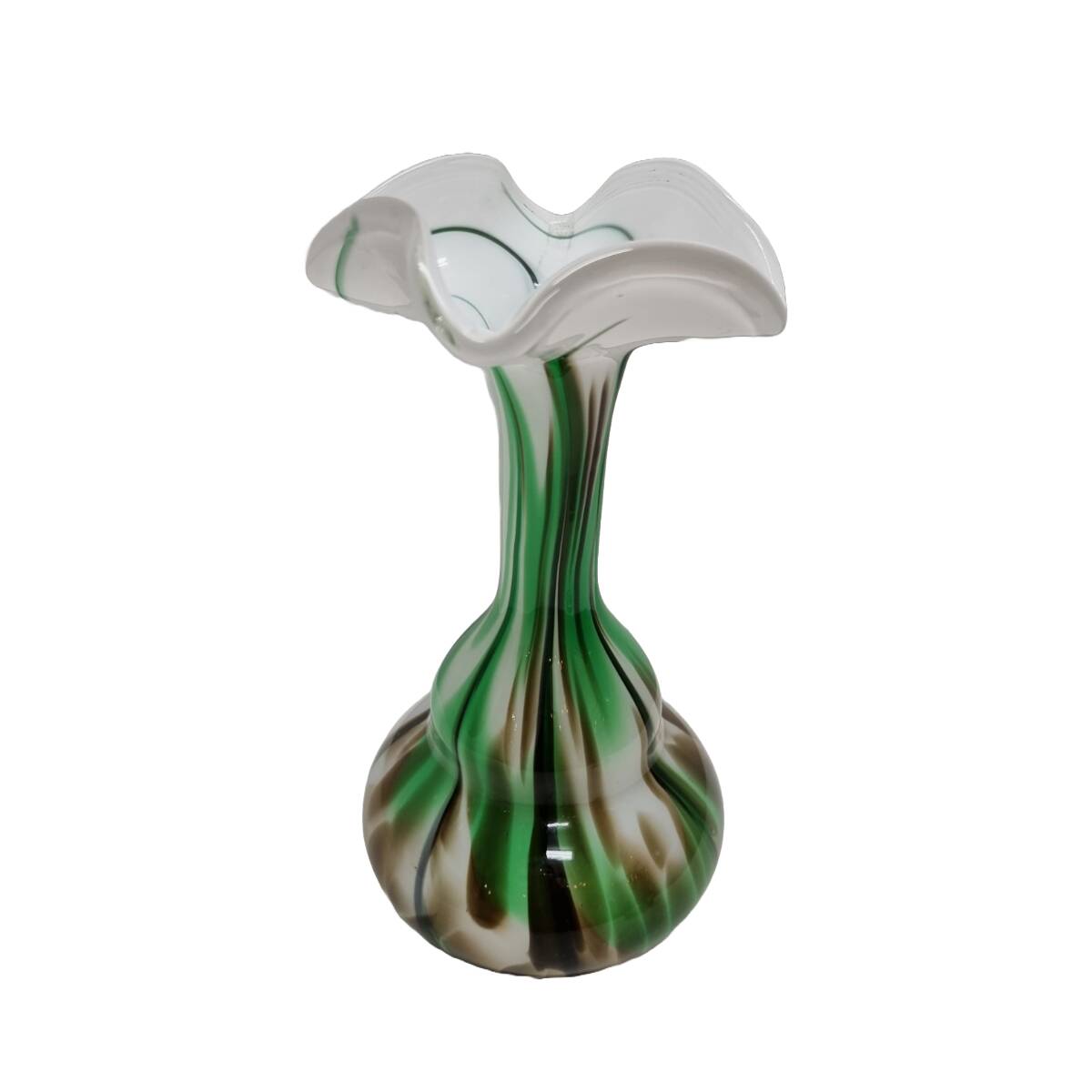 Rare Italian Design Vase Made With Opaline Glass. 1970s