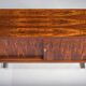 Mid-century wood veneer sideboard with chrome legs, 1960s