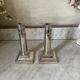 pair of Victorian style silver-plated candlesticks