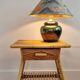 Vintage rattan bedside