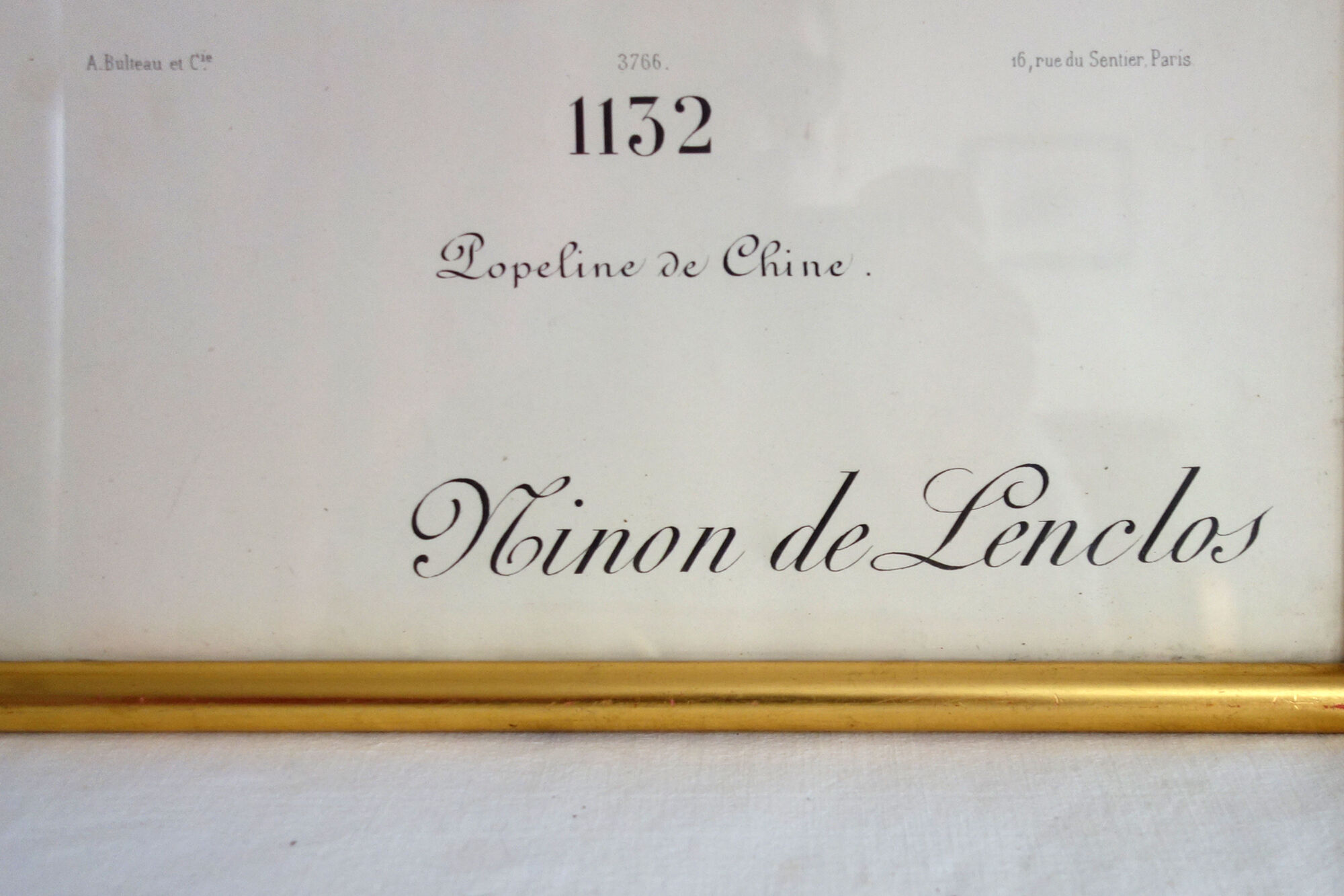 Gravure de mode "Ninon de Lenclos" vers 1890