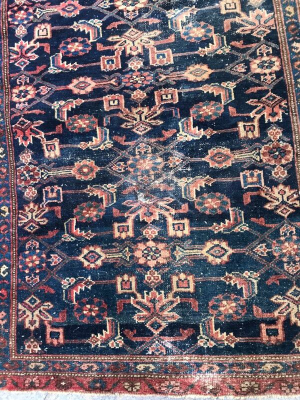 Former carpet Persian Malayer 19th century handmade 94 X 180 CM