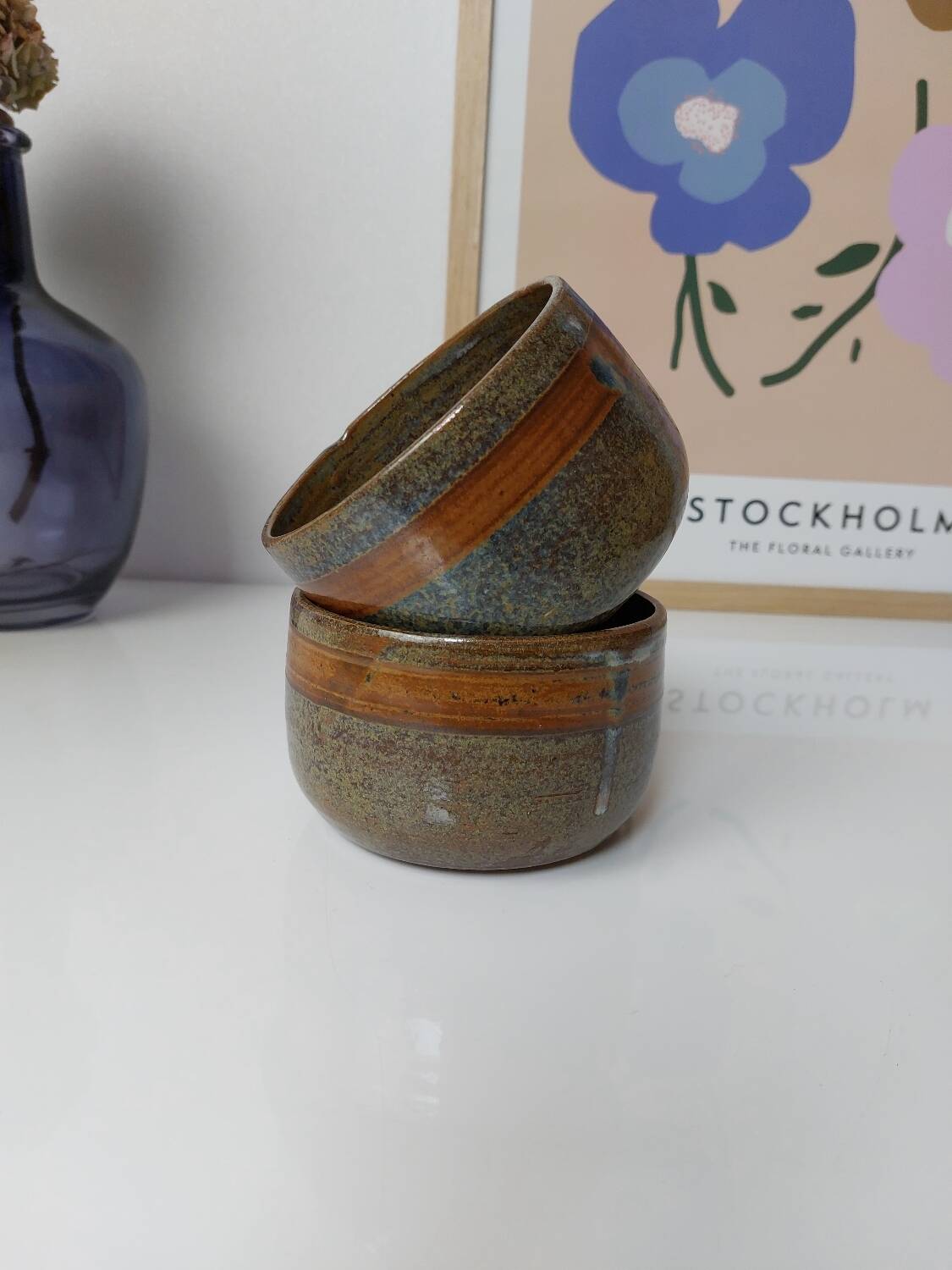 Glazed stoneware pots