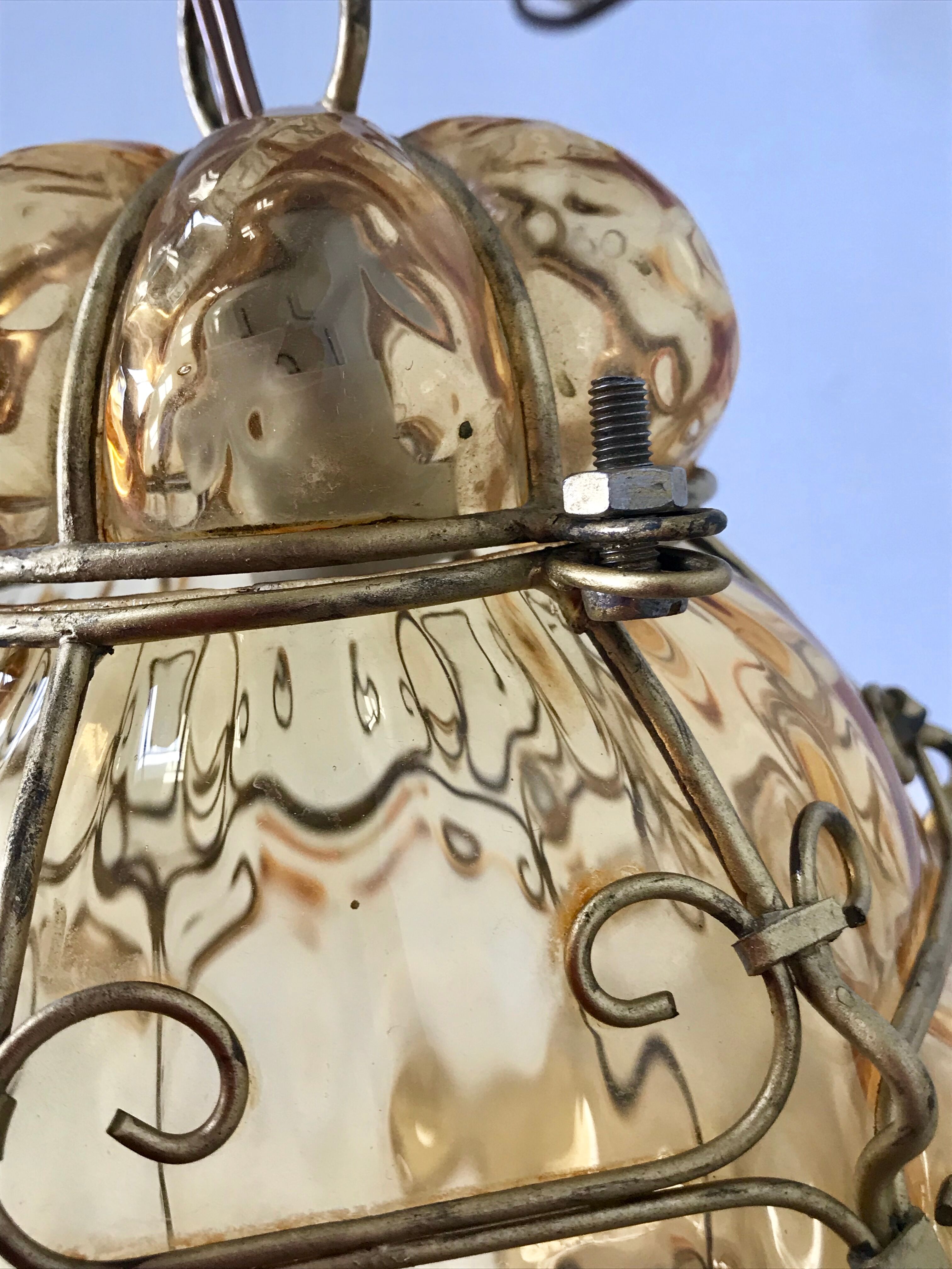 Vintage Venetian Lantern blown glass