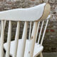Série de 4 chaises vintage en bois massif style Scandinave