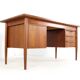 Gunnar Nielsen designer teak desk Tibergaard 'Hesselballe'