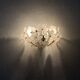 1 of 2 Floral Crystal Glass Wall Lamps by Ernst Palme
