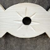 Wall shelf in patinated solid wood